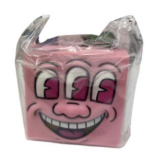 Keith Haring Series 2 Vinyl Collectible Doll Laughing Face Pink Sealed Box 115c